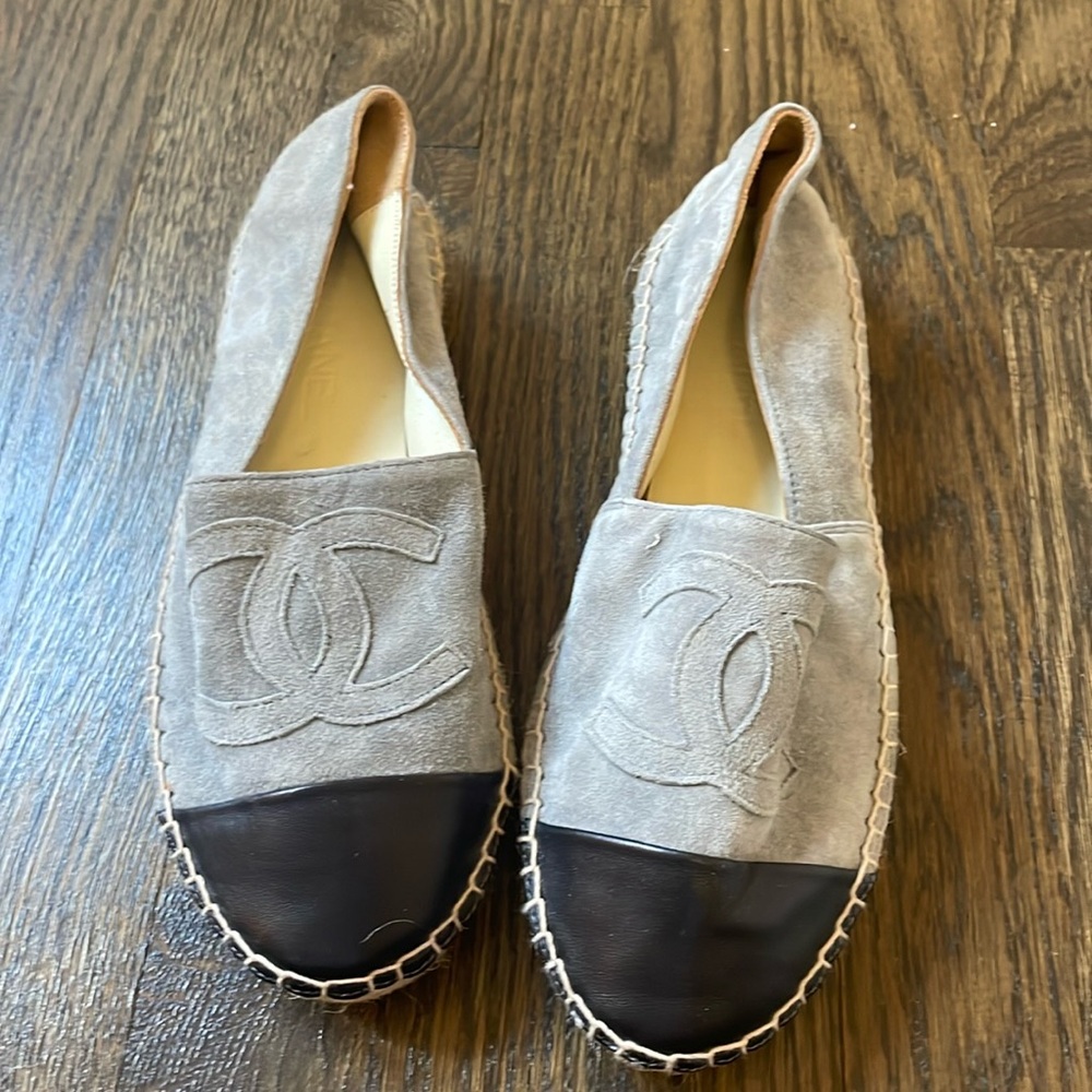 Chanel suede espadrilles